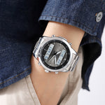 Modern Chronograph Stainless Steel Watch for Men