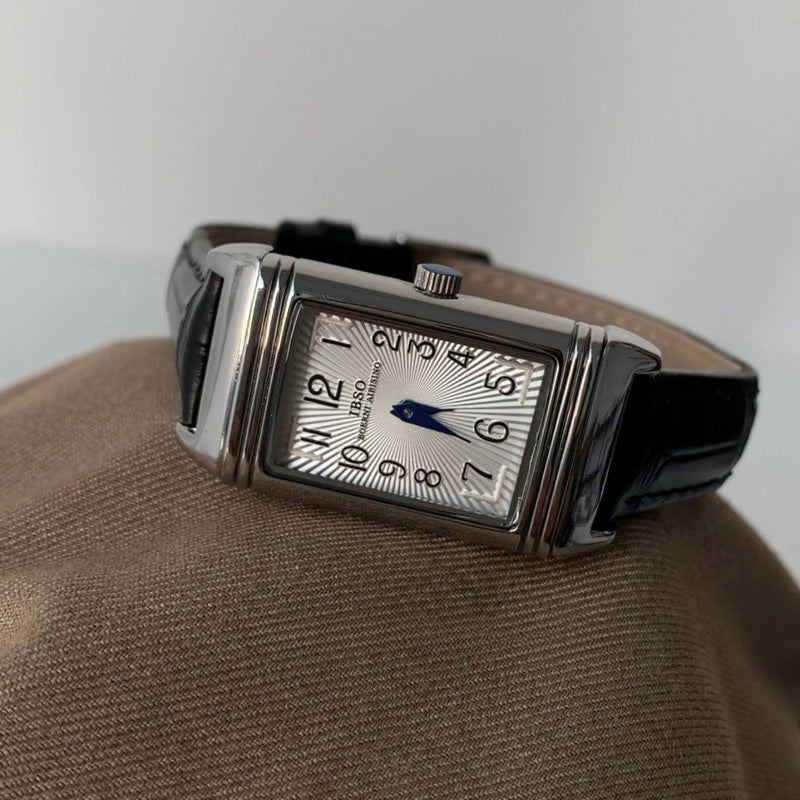 Women's Exquisite Slide Design Genuine Leather Quartz Watch