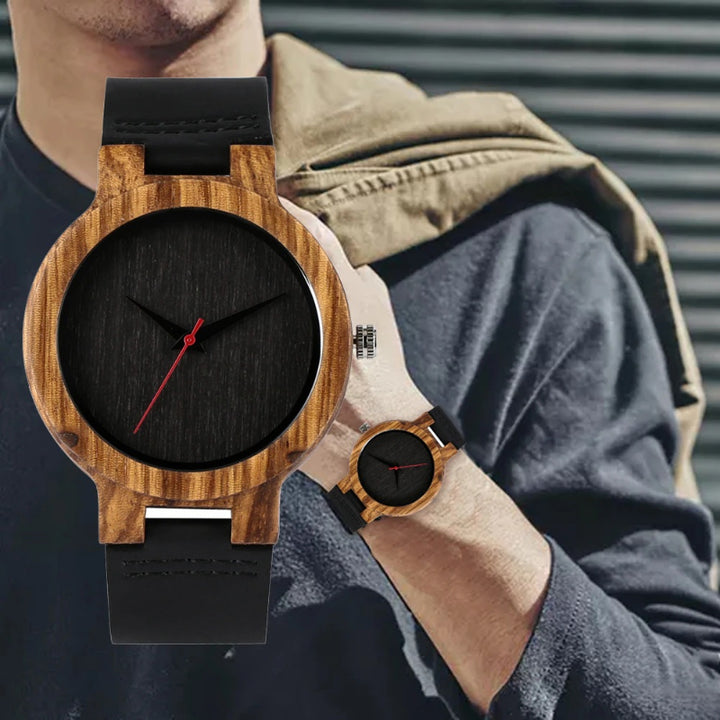 Casual Minimalist Unisex Wooden Quartz Watches