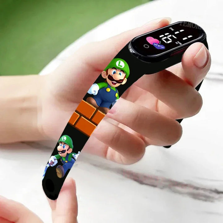 Cartoon Character Design LED Watch for Kids' Daily Wear
