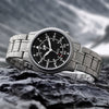 Thin and Lite Sophisticated Luminous Titanium Watch