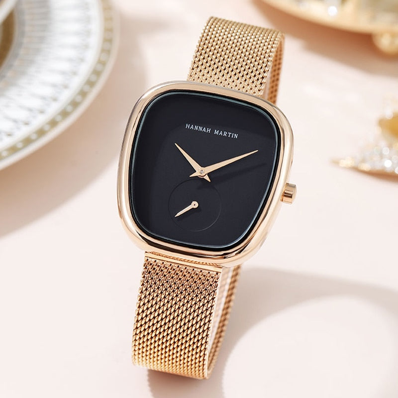 Minimalist Casual Numberless Quartz Watch for Women