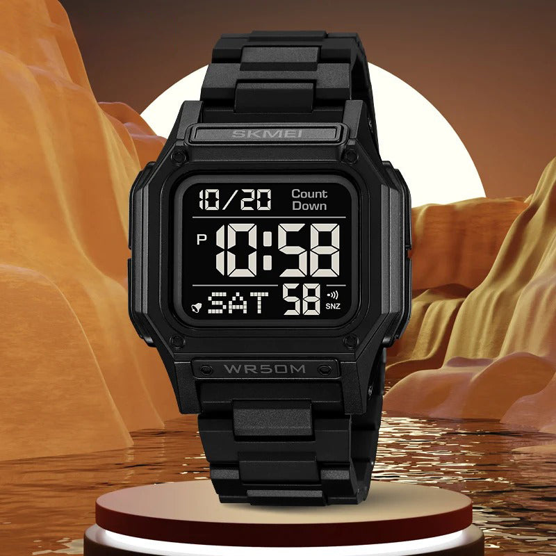 Lightweight Men's Casual Waterproof Digital Wristwatch