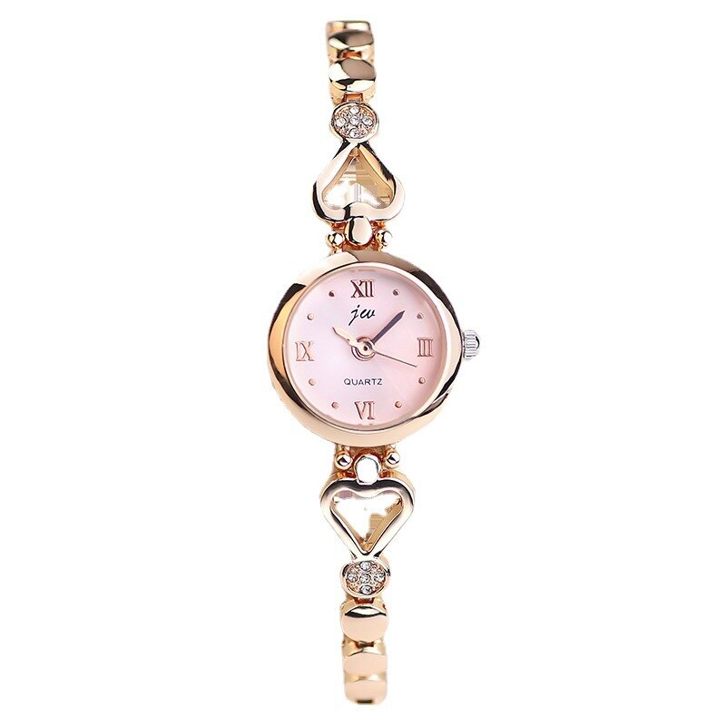 Minimalist Sweetheart Rhinestone Quartz Watch for Women