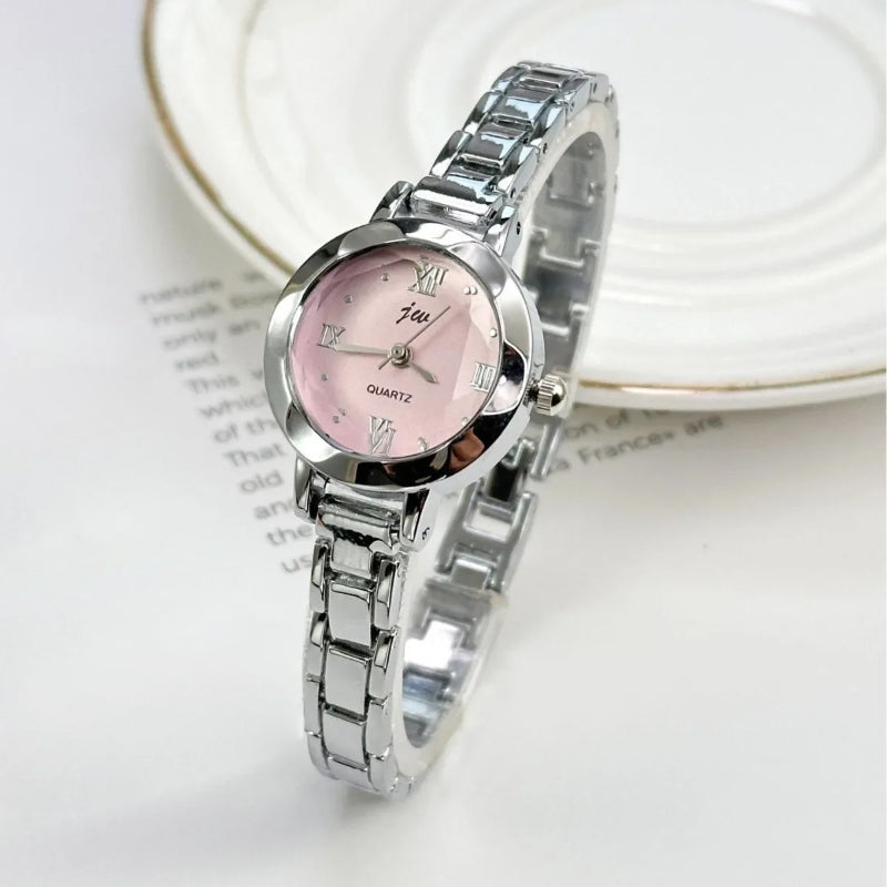 Women's Chic Small Dial with Roman Numerals Quartz Watch