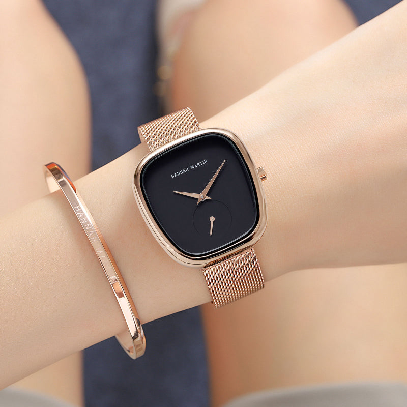 Minimalist Casual Numberless Quartz Watch for Women