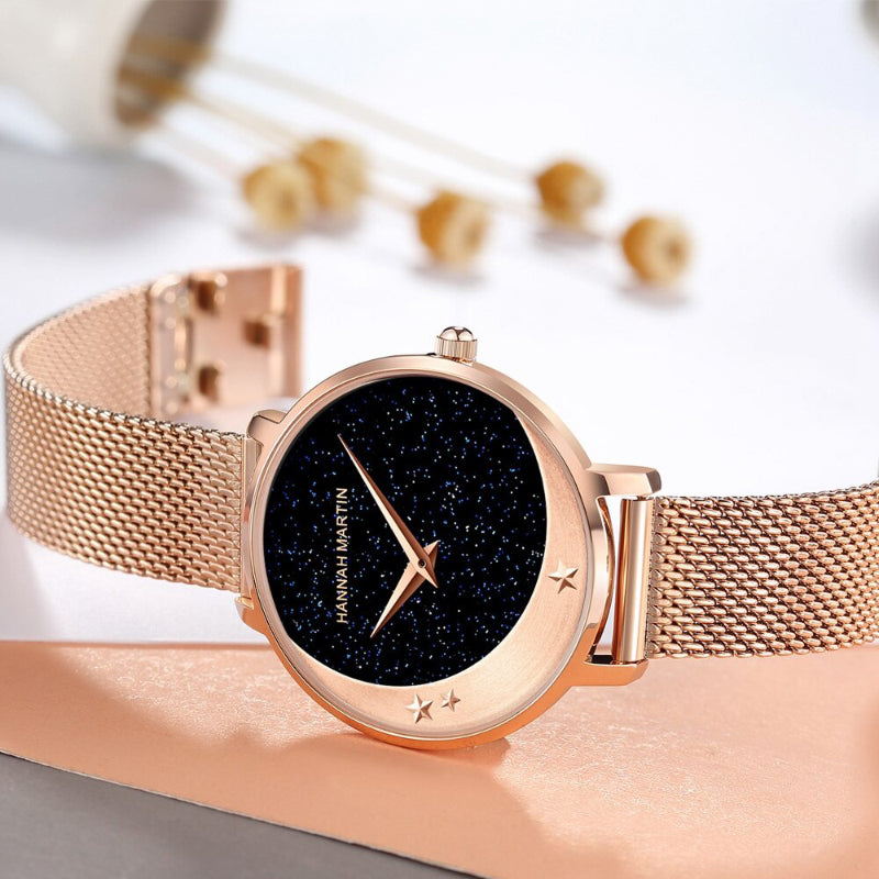 Nightsky Inspired Dial Quartz Watch for Women