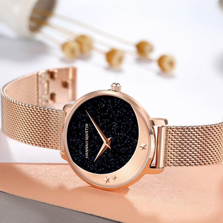 Nightsky Inspired Dial Quartz Watch for Women