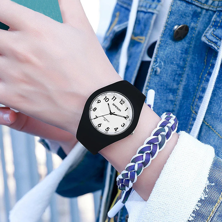Chic and Vibrant Candy-Color Minimalist Quartz Watch