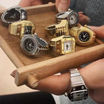 Chic and Unique Classic Quartz Watch Rings