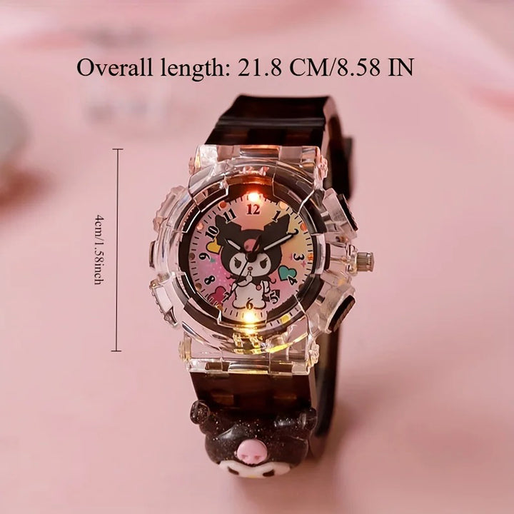 Kid-Friendly Cartoon LED Watch with Multiple Bright Display Colors