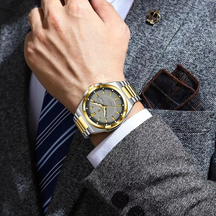 Classic Visual Trend Luminous Stainless Steel Men's Quartz Watch