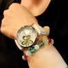 Casual Minimalist Quartz Watch with Daisy Design