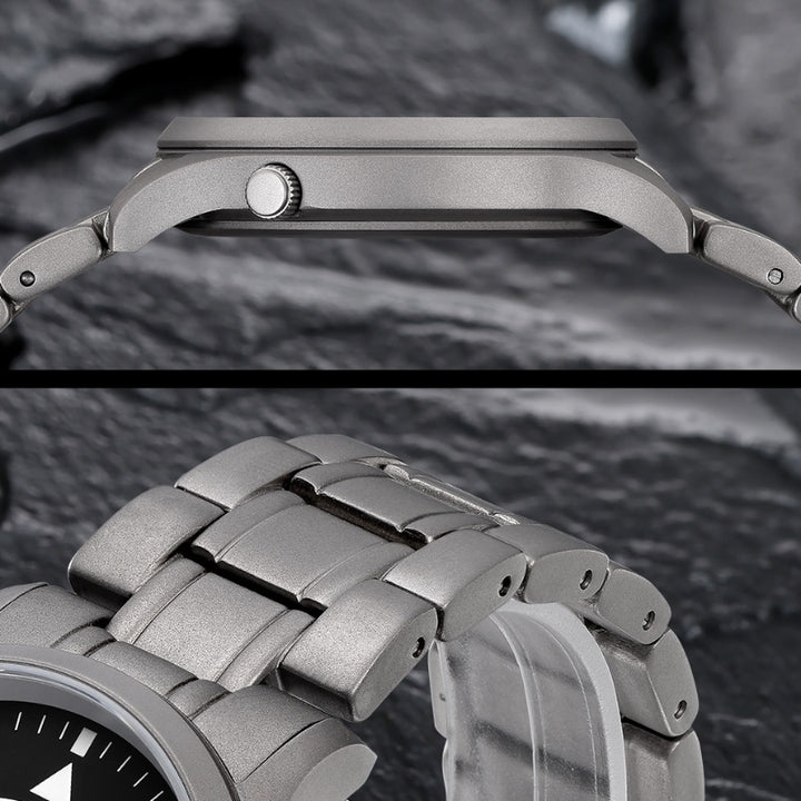 Thin and Lite Sophisticated Luminous Titanium Watch