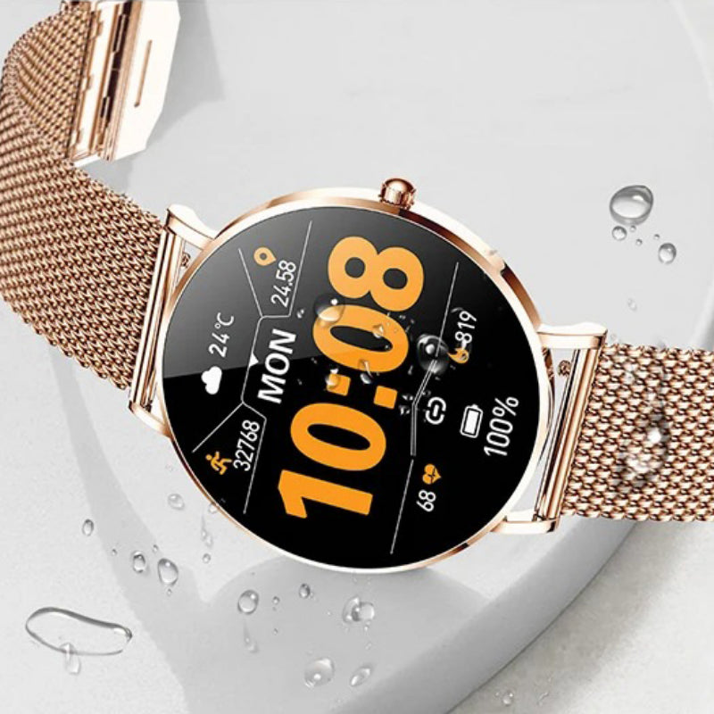 Minimalist Ultra-thin Mesh Band Smart Watch for Women