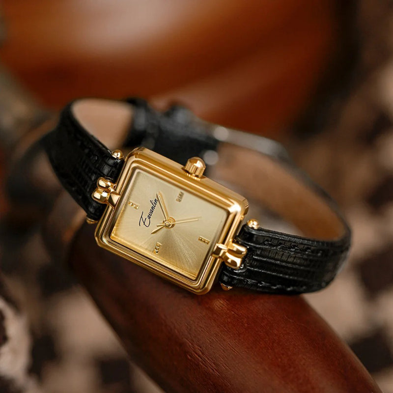 Women's Classic Rectangle Pointer Quartz Watch