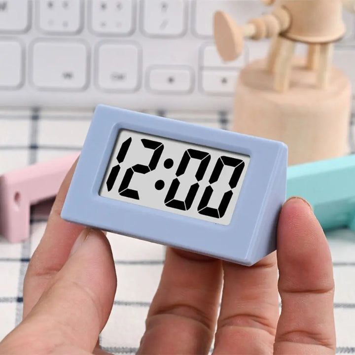Clear and Easy-to-read Digital Compact Design Mini Triangle Clock
