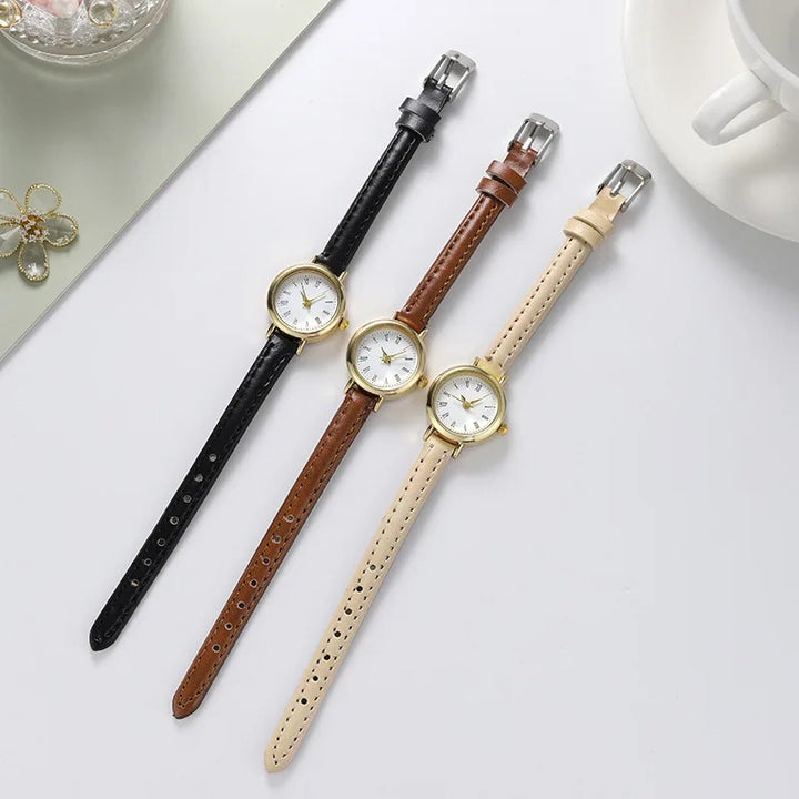 Women's Round Numerals Dial Quartz Watch