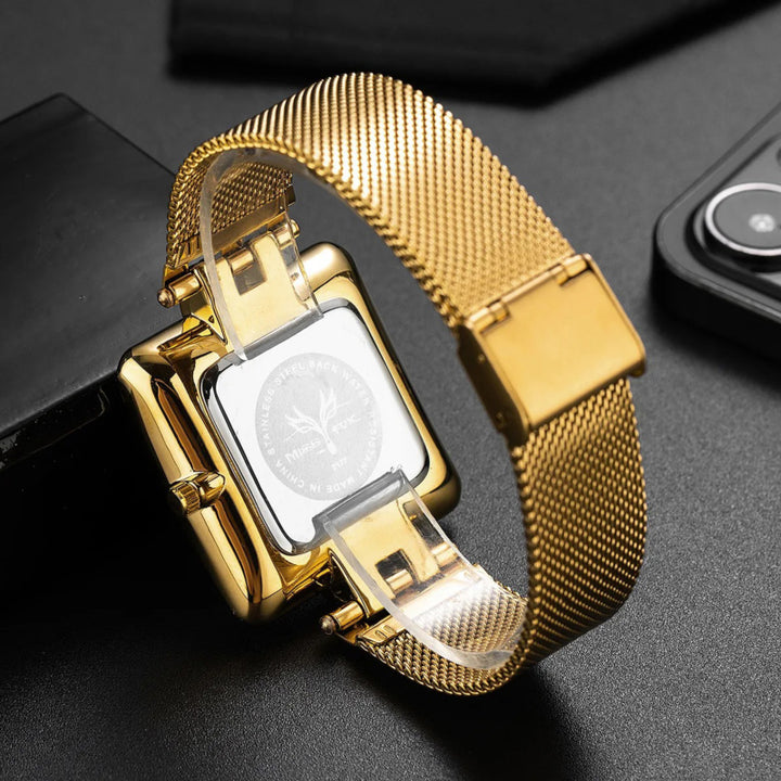 Ultra-thin Large Dial Mesh Strap Quartz Watch for Couples