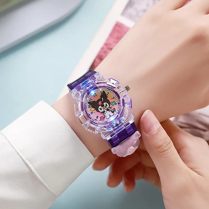 Kid-Friendly Cartoon LED Watch with Multiple Bright Display Colors