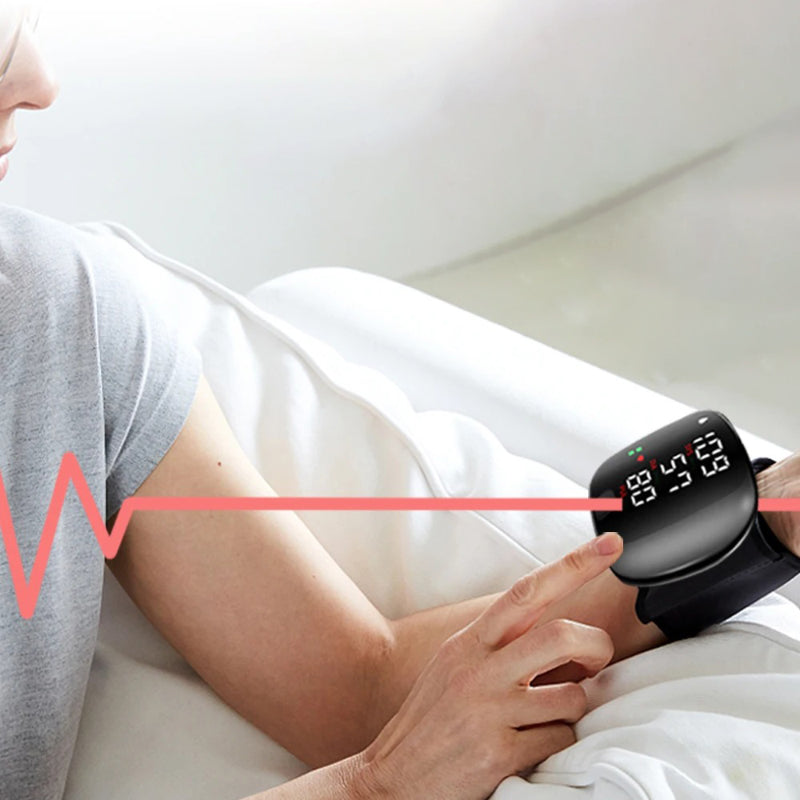 Touch Screen Digital Wrist Blood Pressure Monitor with Voice Function