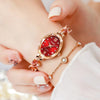 Women's Luxury Rhinestone Inlaid Bracelet Quartz Watch