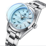 Men's Stainless Steel Desert Pattern Dial Business Quartz Watch