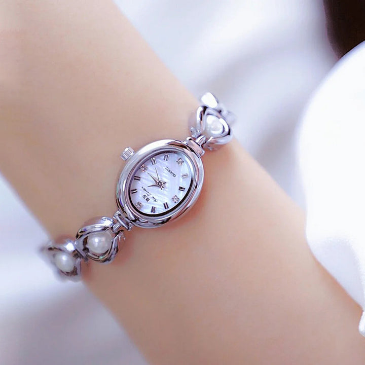 Women's Simple Luxe Pearl Bracelet Watch