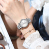 Stainless Steel Luxury Rhinestone Quartz Watch for Women