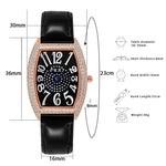 Casual Groovy Dial Display Quartz Watch for Women