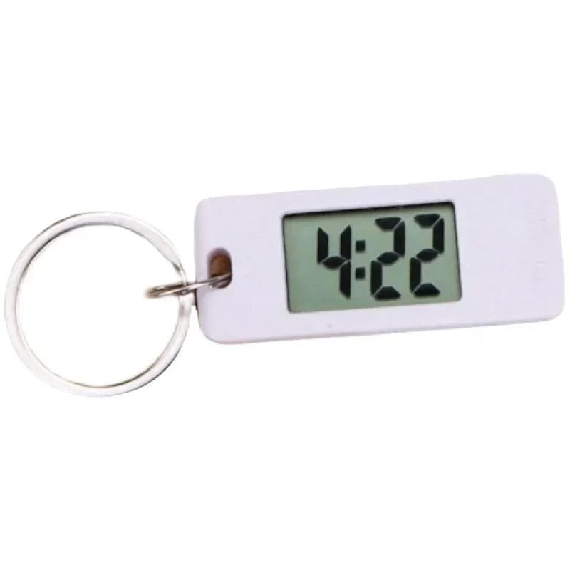 Travel-Friendly Portable Small Digital Hanging Keychain Watch