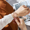 Fancy Rhinestone Studded Luxury Quartz Watch for Women