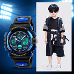 Hybrid Dial Display Sports Watches for Kids