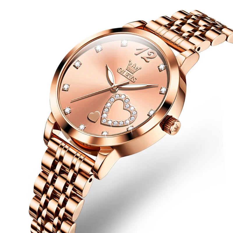 Romantic Love Dial Women's Quartz Wrist Watches