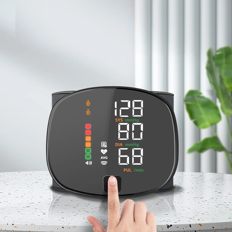 Touch Screen Digital Wrist Blood Pressure Monitor with Voice Function