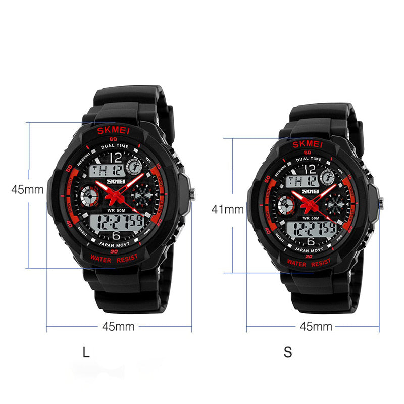 Multi-function Digital Dual Display Chronograph Watches