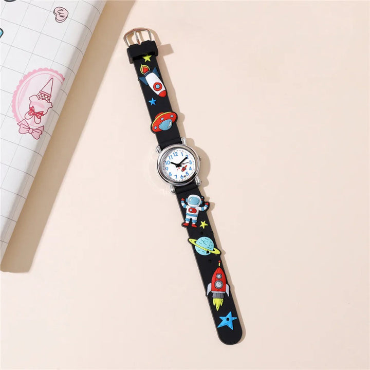 Trendy and Casual Astronaut Pattern Children's Watch