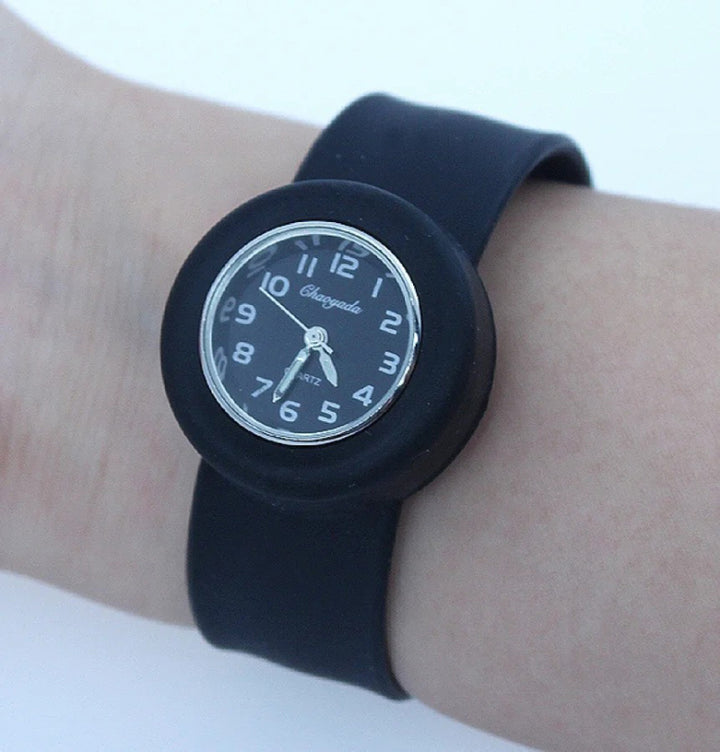 Bright and Fun Colorful Slap-Style Kid's Quartz Watches