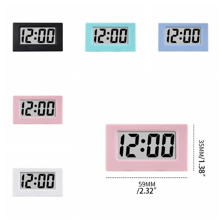 Clear and Easy-to-read Digital Compact Design Mini Triangle Clock