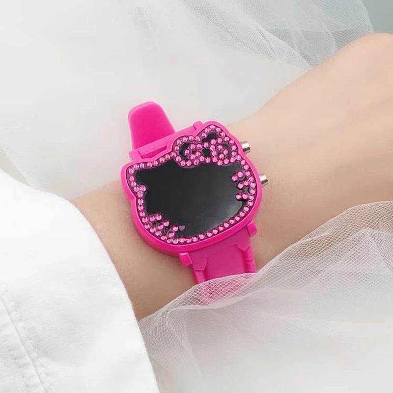 Women's Purrfect Cat Shape Digital Electronic Watches