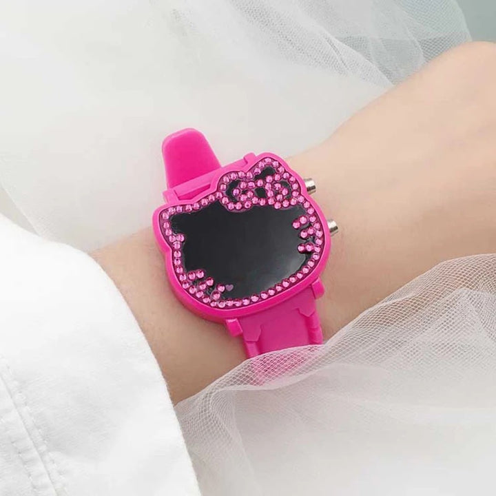 Women's Purrfect Cat Shape Digital Electronic Watches