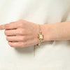 Retro Square Dial Bracelet Style Quartz Watch for Women