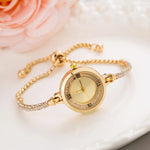 Delicate Small Dial Quartz Watch Bracelet