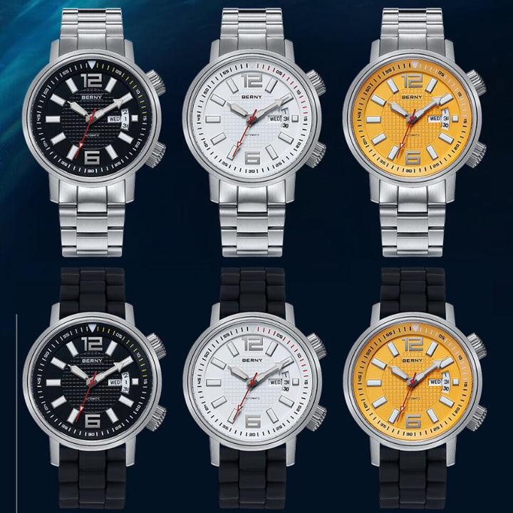 Luminous Water-resistant Mechanical Diver Watch