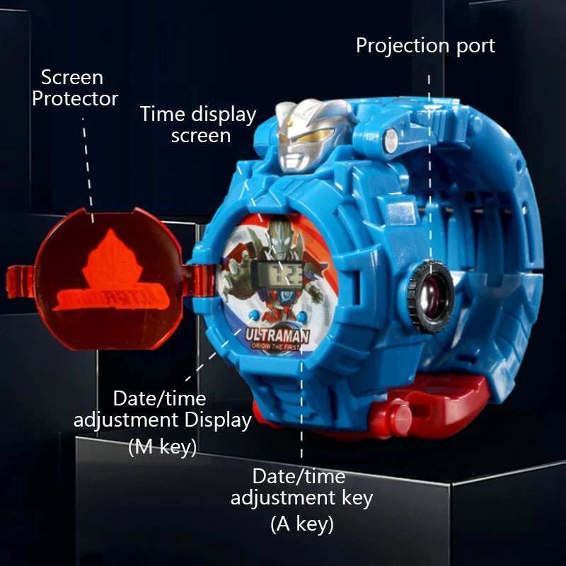 Transformer-Inspired Robot Design Digital Watches for Kids