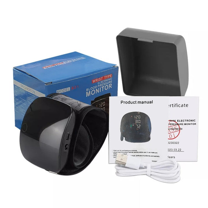 Touch Screen Digital Wrist Blood Pressure Monitor with Voice Function