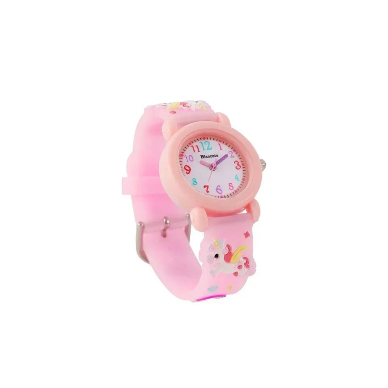 Unicorn Pattern Silicone Strap Kid's Cartoon Watch