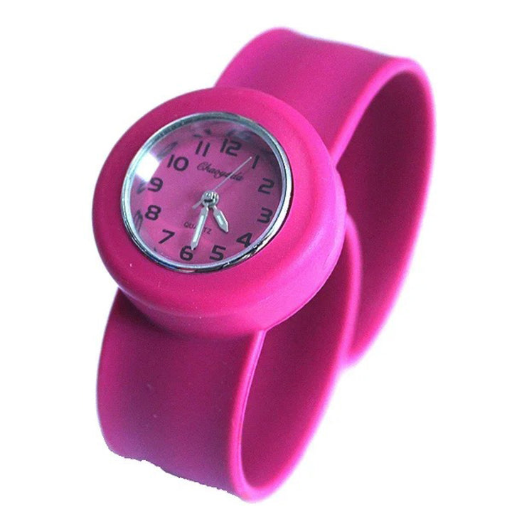 Bright and Fun Colorful Slap-Style Kid's Quartz Watches