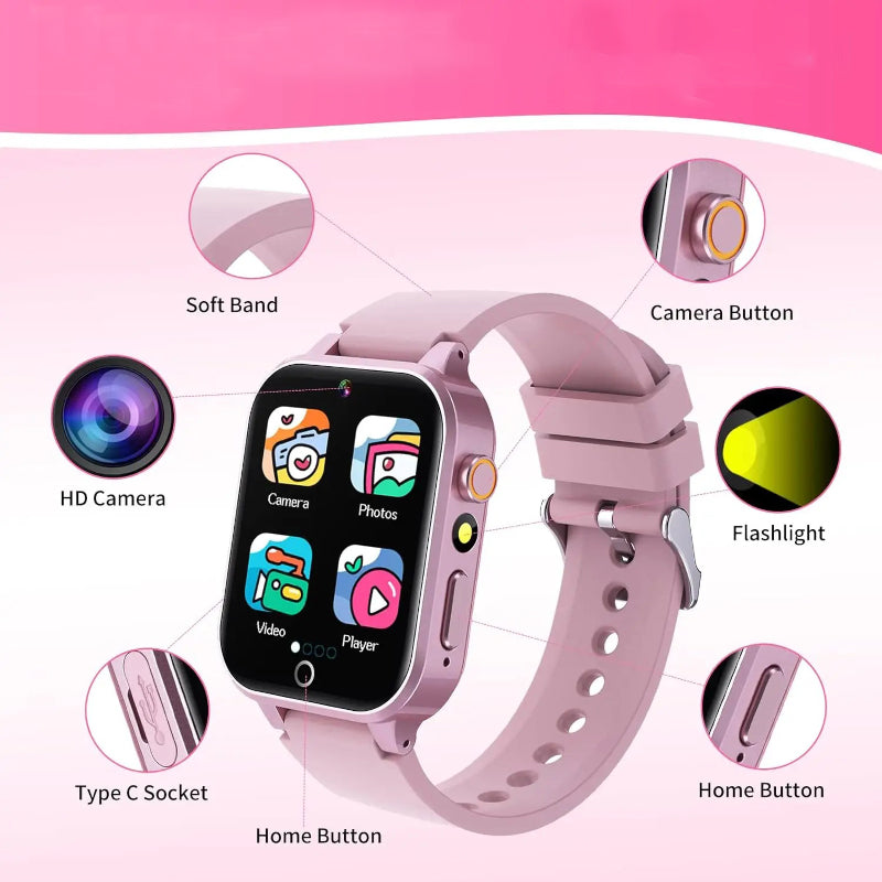 High Resolution Touch Screen Multi-functional Kid's Smart Watch