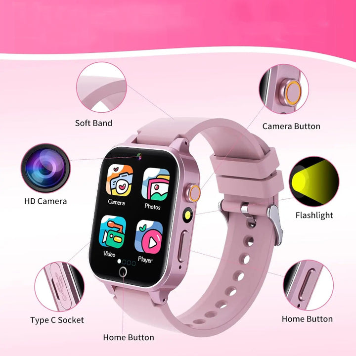 High Resolution Touch Screen Multi-functional Kid's Smart Watch